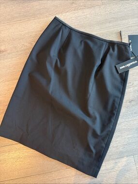 Karl Lagerfeld Black Pencil Skirt - Sleek Work Pencil